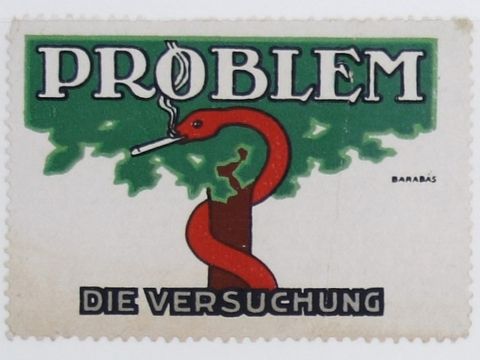 Reklamemarke "Versuchung", Emil Lajos Barabás
