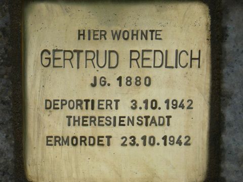 Stolperstein für Gertrud Redlich_neu