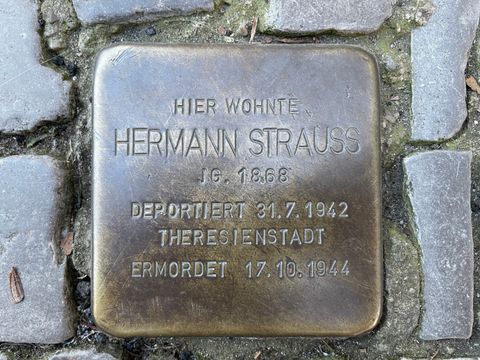 Stolperstein für Hermann Strauss