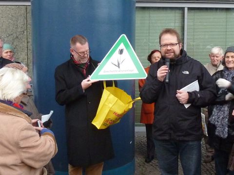 Mit Marc Schulte an der IBB, 13.12.2014 (Bild: Bezirksamt, KHMM)