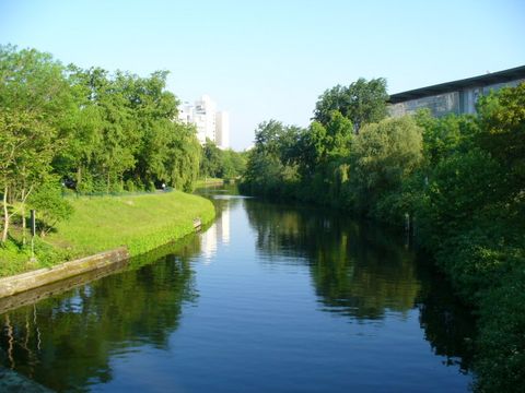 Landwehrkanal an der Charlottenburger Brücke, 24.5.2006, Foto: KHMM