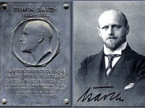 Biographische Darstellung und Foto des Gartendirektors Erwin Barth
