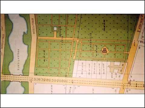 Friedhof Wilmersdorf mit erster und zweiter Erweiterung, Straubeplan 1911(N rechts)