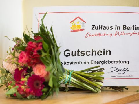 Projekt ZuHaus in Berlin - sinnbildlicher Gutschein