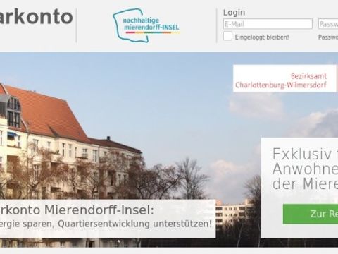 Das Energiesparkonto für die Mierendorff-Insel.