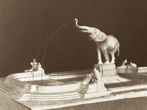 Entwurf eines Bronzeelefanten zu Ehren des Freiherrn vom Stein (Bild: Archiv Bienert)