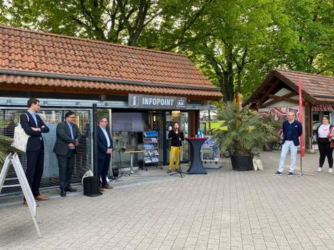 Einweihung des Infopoints am Treptower Hafen