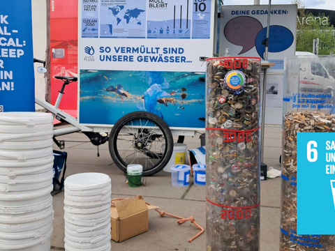 Für die Initiative „ALLES IM FLUSS“ ist die Sauberkeit der Gewässer und öffentlichen Räume Herzenssache, deshalb haben sie Kippen und Kronkorken der Kampf angesagt