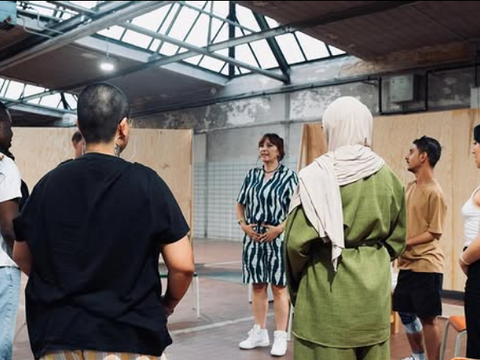 Teilnehmer*innen bei einem der Workshops.