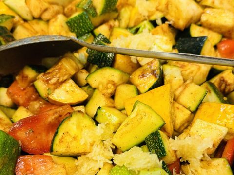 Lecker angerichtet kommt das Gemüse auf die Teller