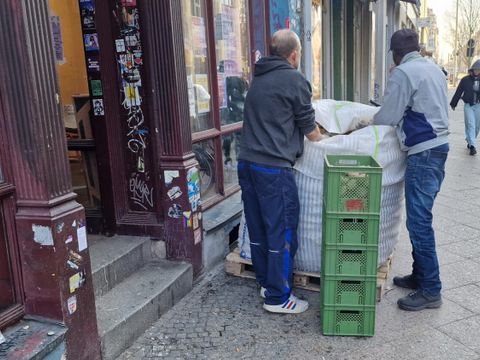 Anlieferung Kartoffeln
