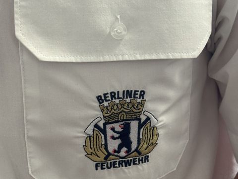 Stickerei Uniform Berliner Feuerwehr