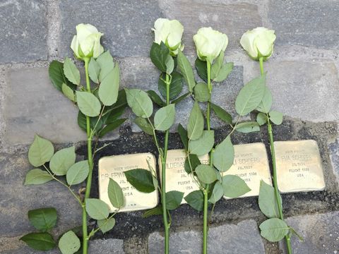 Isabel Neuenfeldt spielt bei Stolpersteinverlegungen für Verstorbene, die keine eigene Beerdigung hatten
