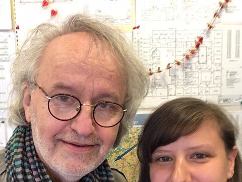 Zusammen mit Eugen, einem Lehrer am Sprogcenter Ballerup