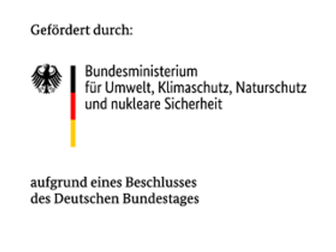 Gefördert durch: Bundesministerium für Umwelt, Klimaschutz, Naturschutz und nukleare Sicherheit