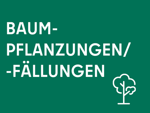 Baumpflanzungen und -fällungen