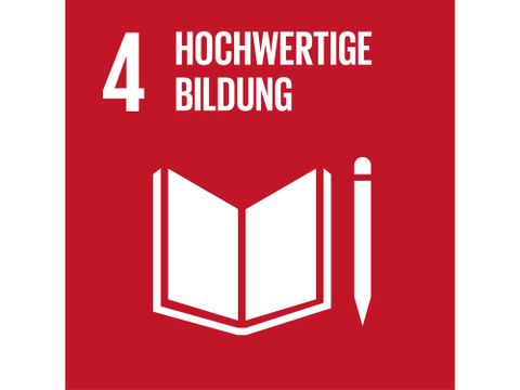 Icon Nachhaltigkeitsziel 4 Hochwertige Bildung