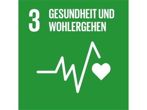 Icon Nachhaltigkeitsziel 3 Gesundheit und Wohlergehen