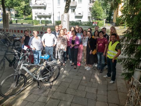 Mit dem Fahrrad auf den Spuren Europas in Lichtenberg