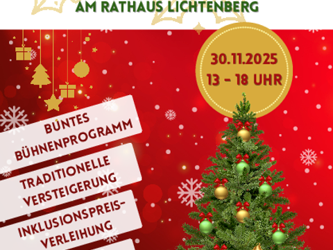 30. Lichtermarkt am Rathaus, Flyer A5