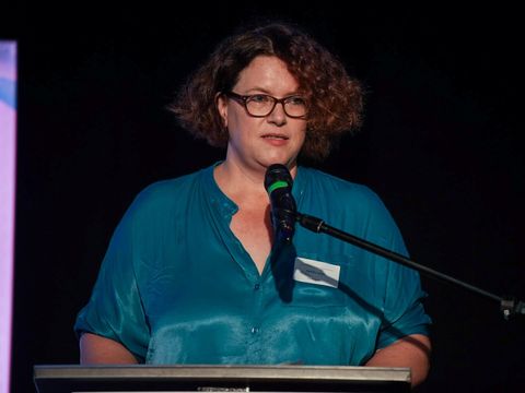 Camilla Schuler bei der 3. Kinderarmutskonferenz