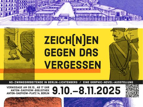 Plakat "Zeichnen gegen das Vergessen"