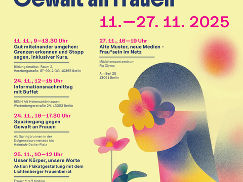 Aktionstage gegen Gewalt an Frauen und Mädchen 2025 – Plakat