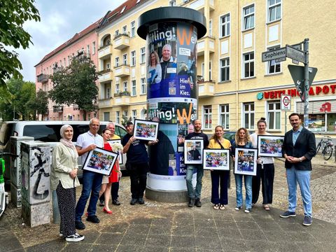 Gruppe der Teilnehmenden an der Kampagne Weitlingkiez