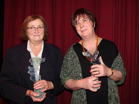 v.l. Dr. Annelies Roloff und Doris Nabrowsky (Bild: Bezirksamt Lichtenberg)