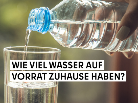Wasser auf Vorrat für Zuhause