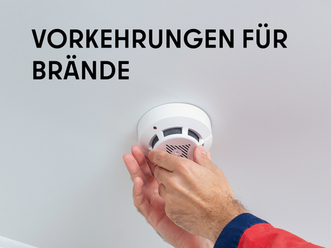 Vorsorge für den Fall eines Wohnungsbrandes