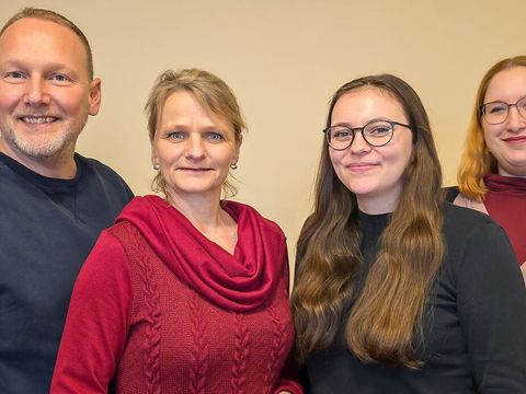 Tilmann Pfeiffer, Diana Krasnov, Paula Gorlt und Aimée Angermeyer