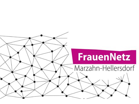 Netz mit der Aufschrift "FrauenNetz Marzahn-Hellersdorf"
