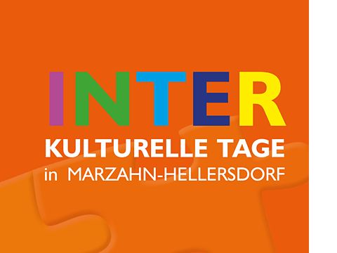 Schriftzug Interkulturelle Tage in Marzahn-Hellersdorf in bunten Buchstaben