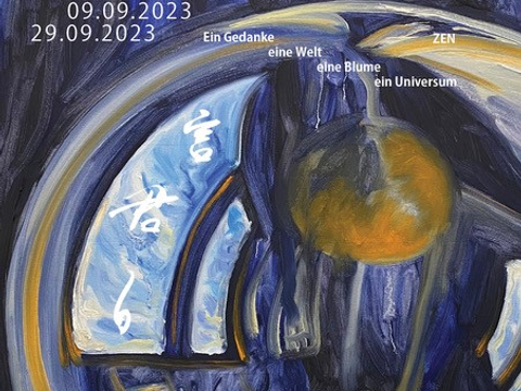 Ausstellungsplakat "Die Welt der Yan Jun White"