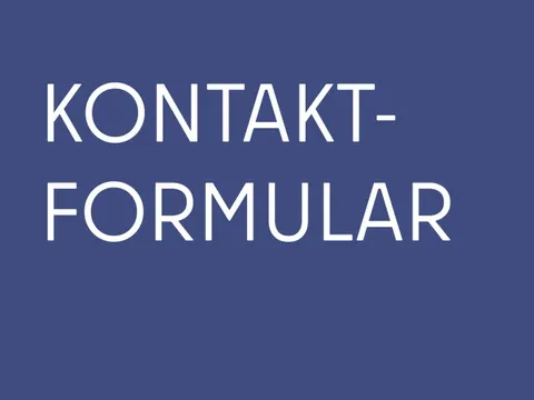 Kontaktformular - farbige Kachel mit Text