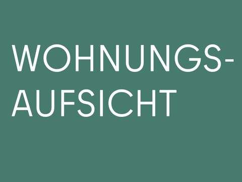 Wohnungsaufsicht - farbige Kachel mit Text