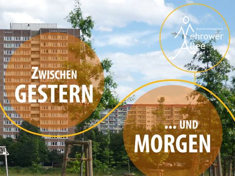 Decklatt der Broschüre zum Quartiersmanagement Mehrower Allee