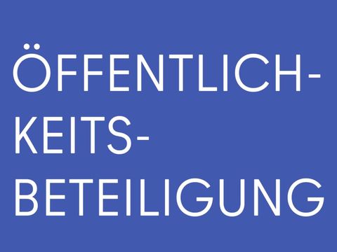 Öffentlichkeitsbeteiligungen - farbige Kachel mit Text