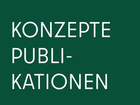 Konzepte, Publikationen - farbige Kachel mit Text
