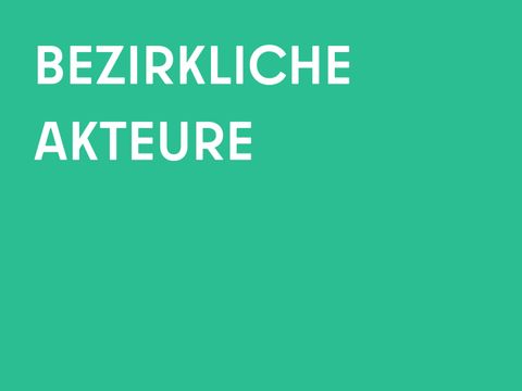 Bezirkliche Akteure