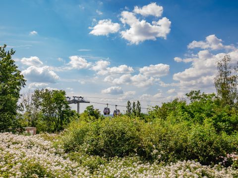 Seilbahn in der Landschaft