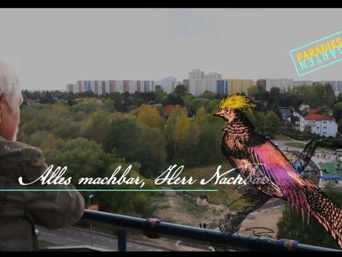 Eröffnungsbild aus dem Videoclip: „Alles machbar, Nachbar.“