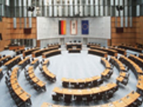 Blick in einen Parlamentssaal