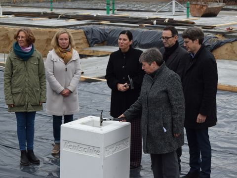 Grundsteinlegung für den Neubau der 48. Grundschule in der Chausseestraße