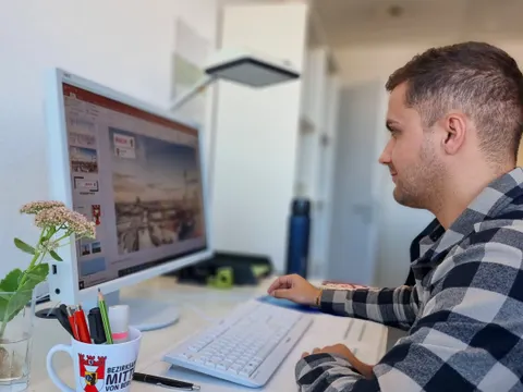 Mitarbeiter am Arbeitsplatz