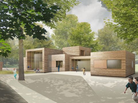 Moabiter Kinderhof Ersatzneubau 2020, Außenperspektive