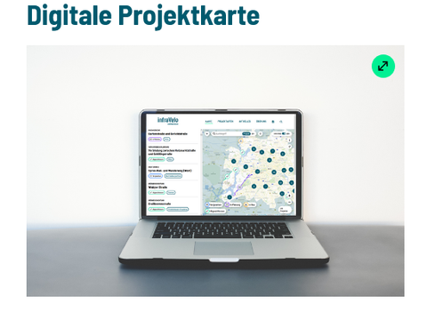 Digitale Projeltkarte infraVelo
