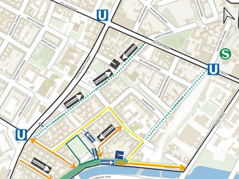 Nordufer: Fahrbeziehungen