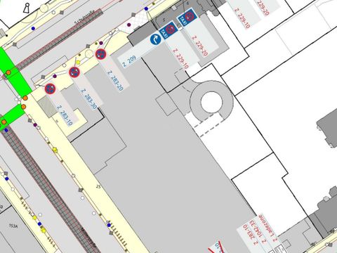 Verkehrszeichenplan: Lieferzone 2 (Bild: SGA BA Mitte)